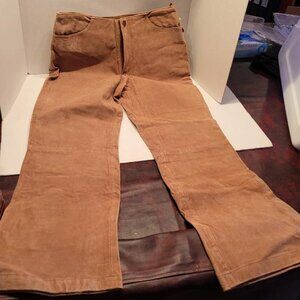 Mossino Brown Suede Leather pants